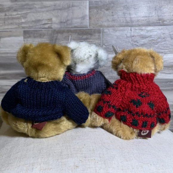 Ty Beanie Baby 8" Bears in Sweaters Bundle Bearkhardt, Fairbanks, Salty - Picture 4 of 10